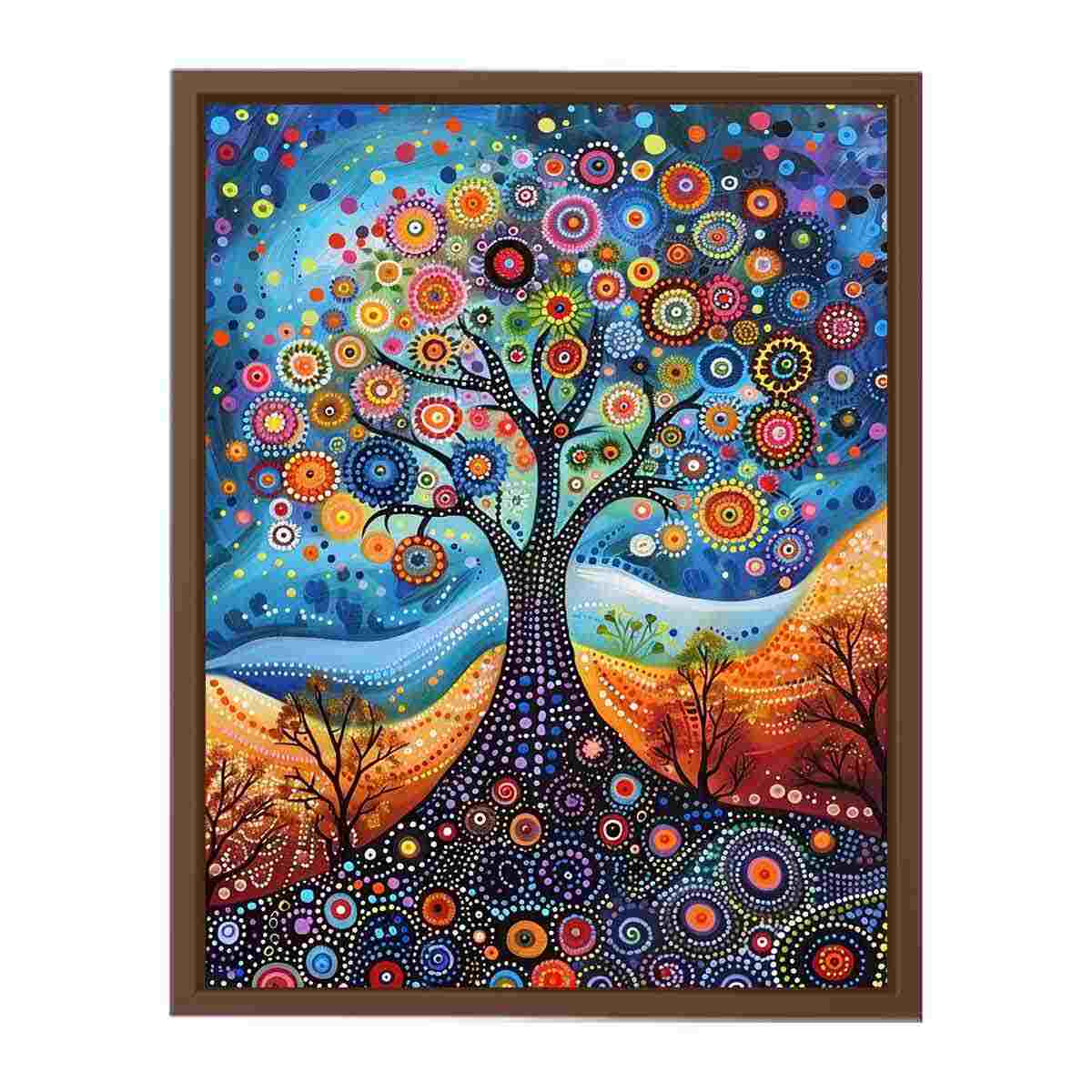 Dot Tree  Canvas Art Print-6