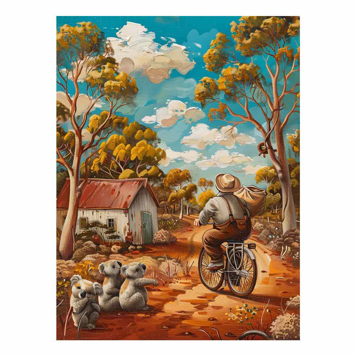 Aussie  Farmhouse  Canvas Art Print-0