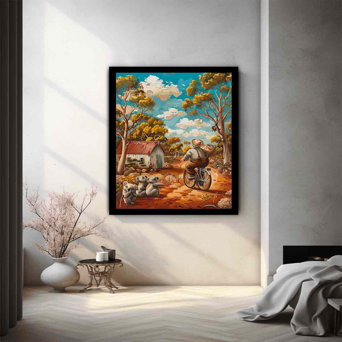 Aussie  Farmhouse  Canvas Art Print-1