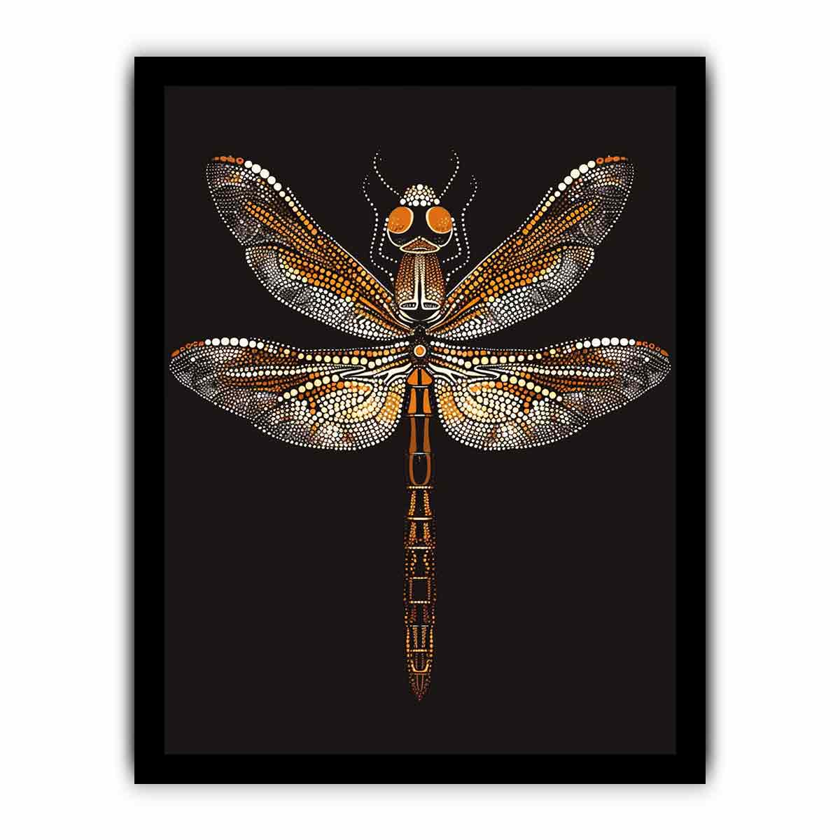 Dragon  Dot Painting Canvas Art Print-7