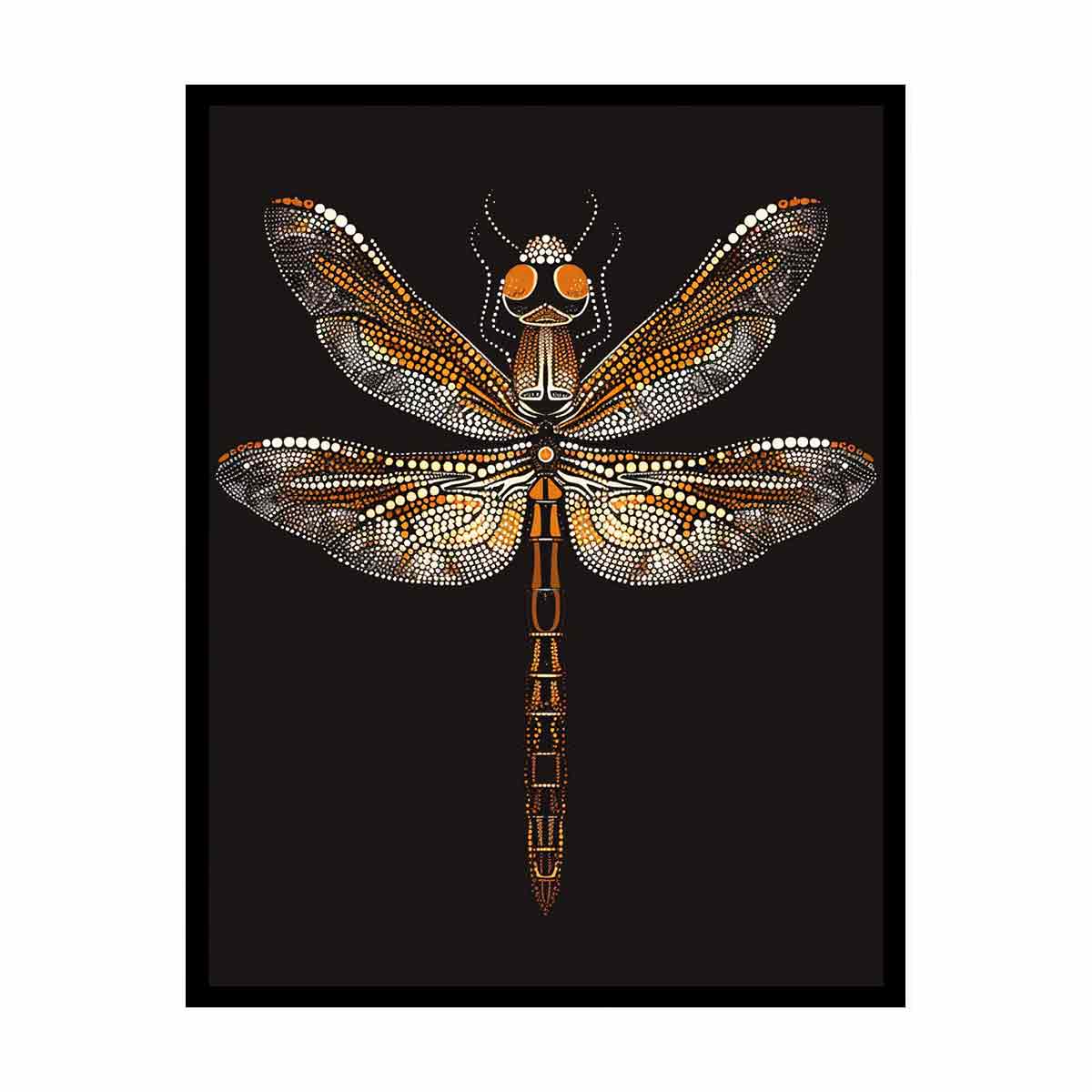 Dragon  Dot Painting Canvas Art Print-4