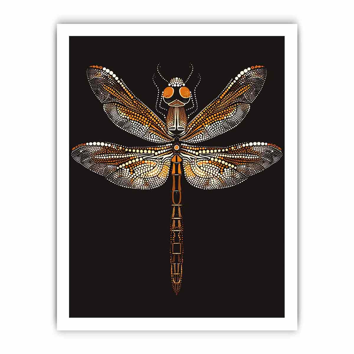 Dragon  Dot Painting Canvas Art Print-8