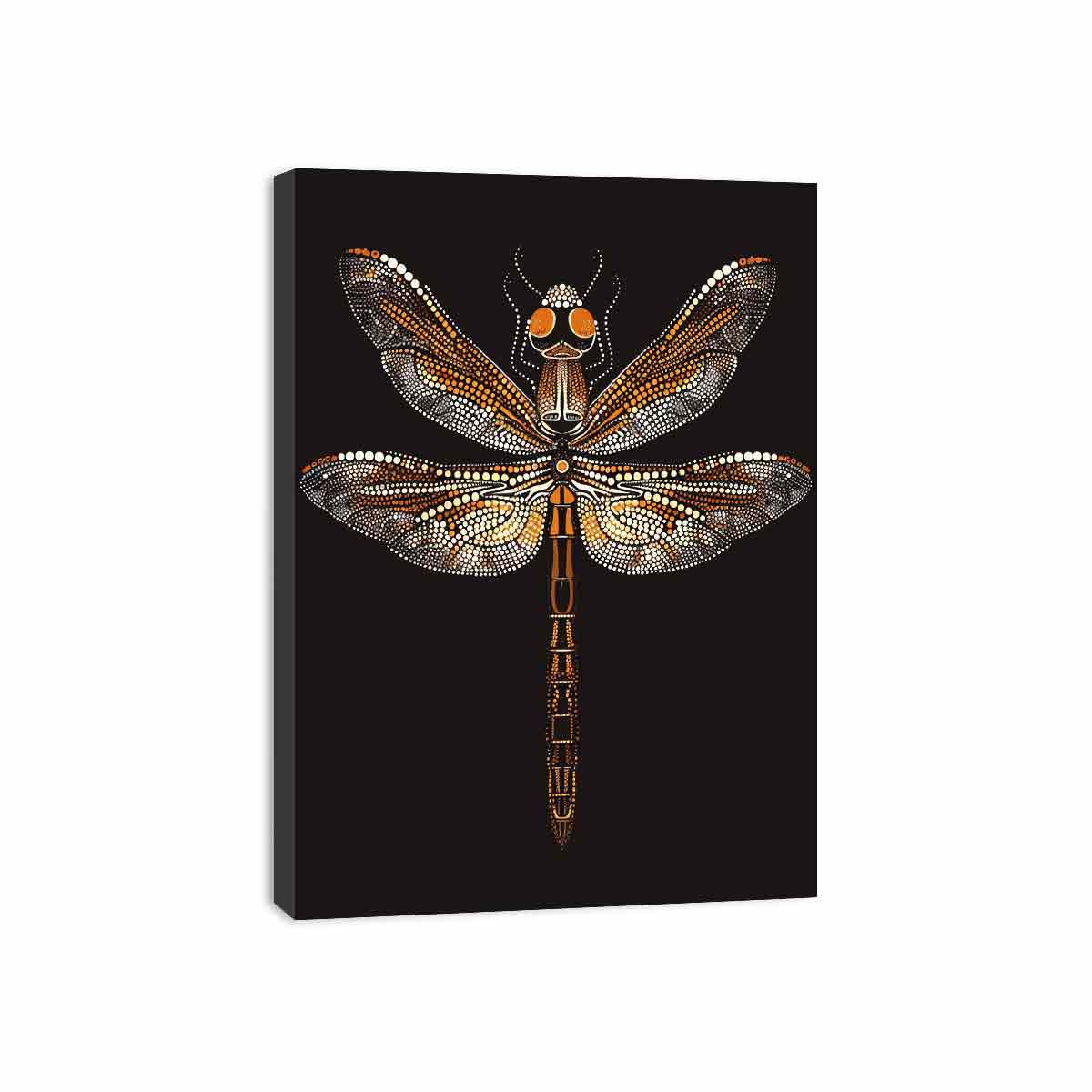 Dragon  Dot Painting Canvas Art Print-3