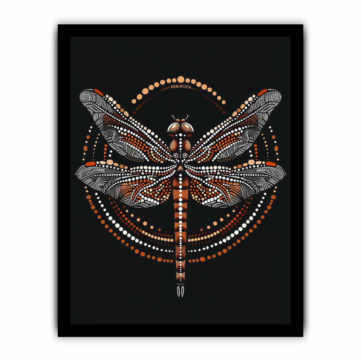 Dragon  Style of Aboriginal Dot Painting-7