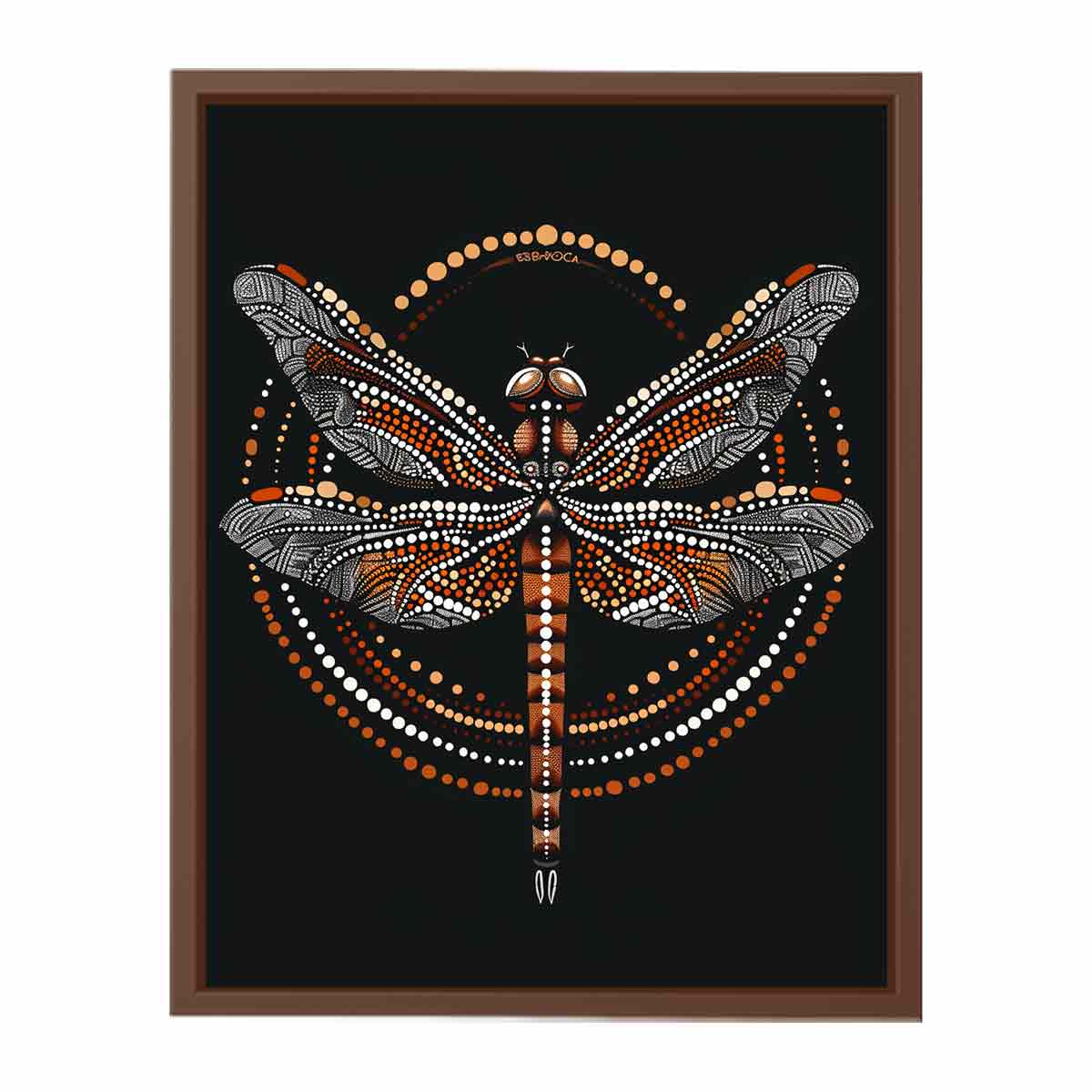 Dragon  Style of Aboriginal Dot Painting-6