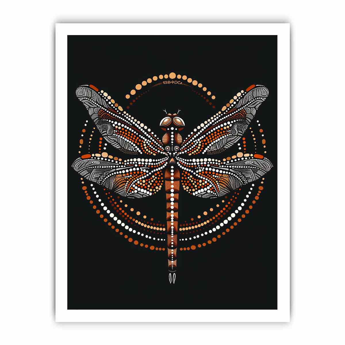 Dragon  Style of Aboriginal Dot Painting-8