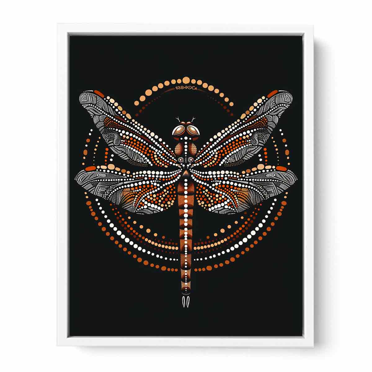 Dragon  Style of Aboriginal Dot Painting-5