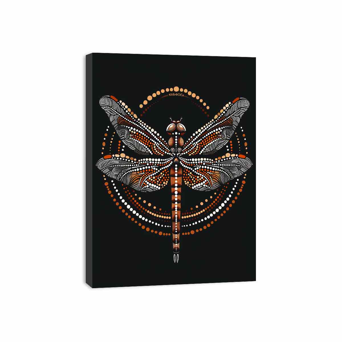 Dragon  Style of Aboriginal Dot Painting-3