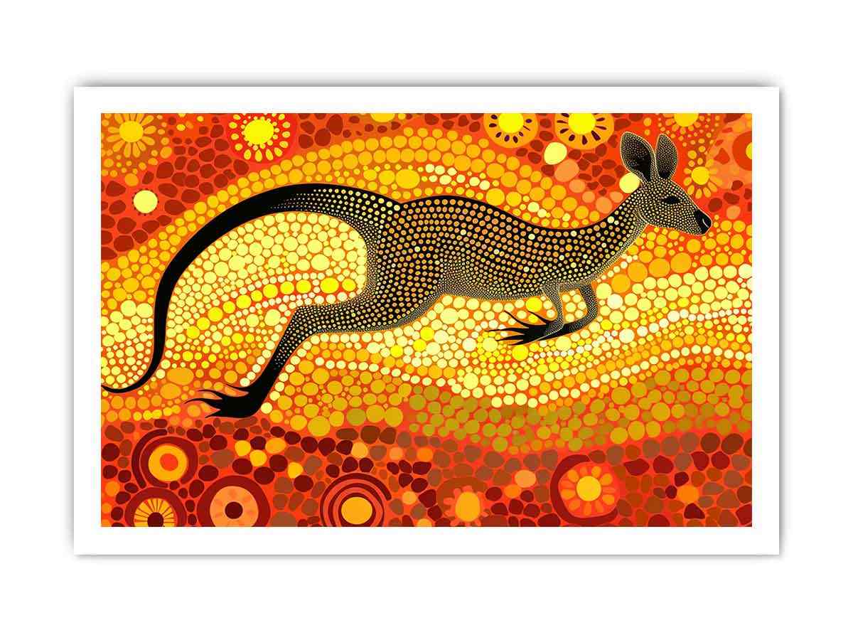 Kangaroo  Canvas Art Print-8