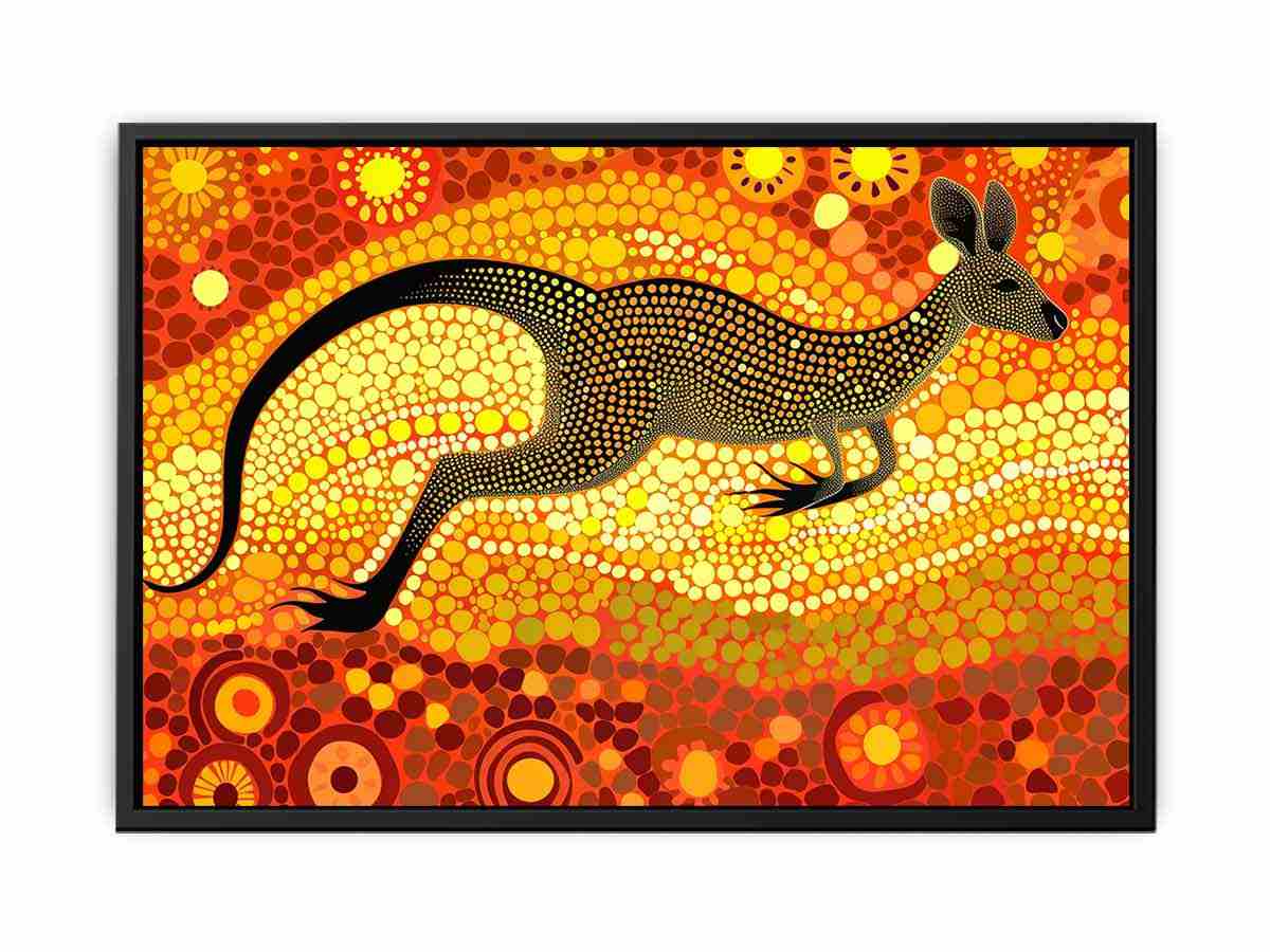 Kangaroo  Canvas Art Print-4