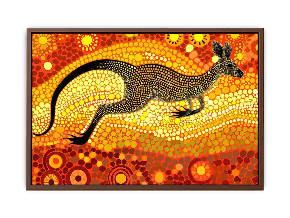 Kangaroo  Canvas Art Print-6