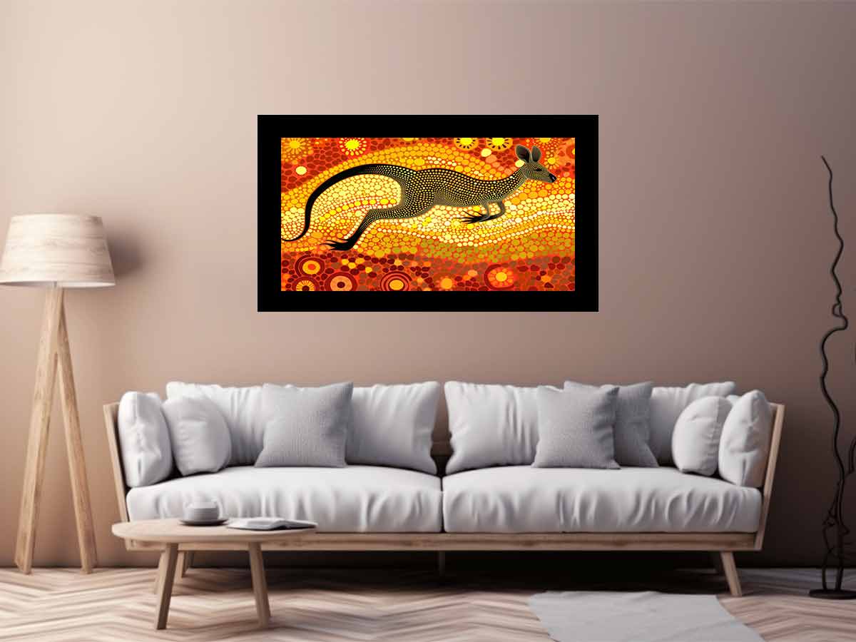 Kangaroo  Canvas Art Print-2