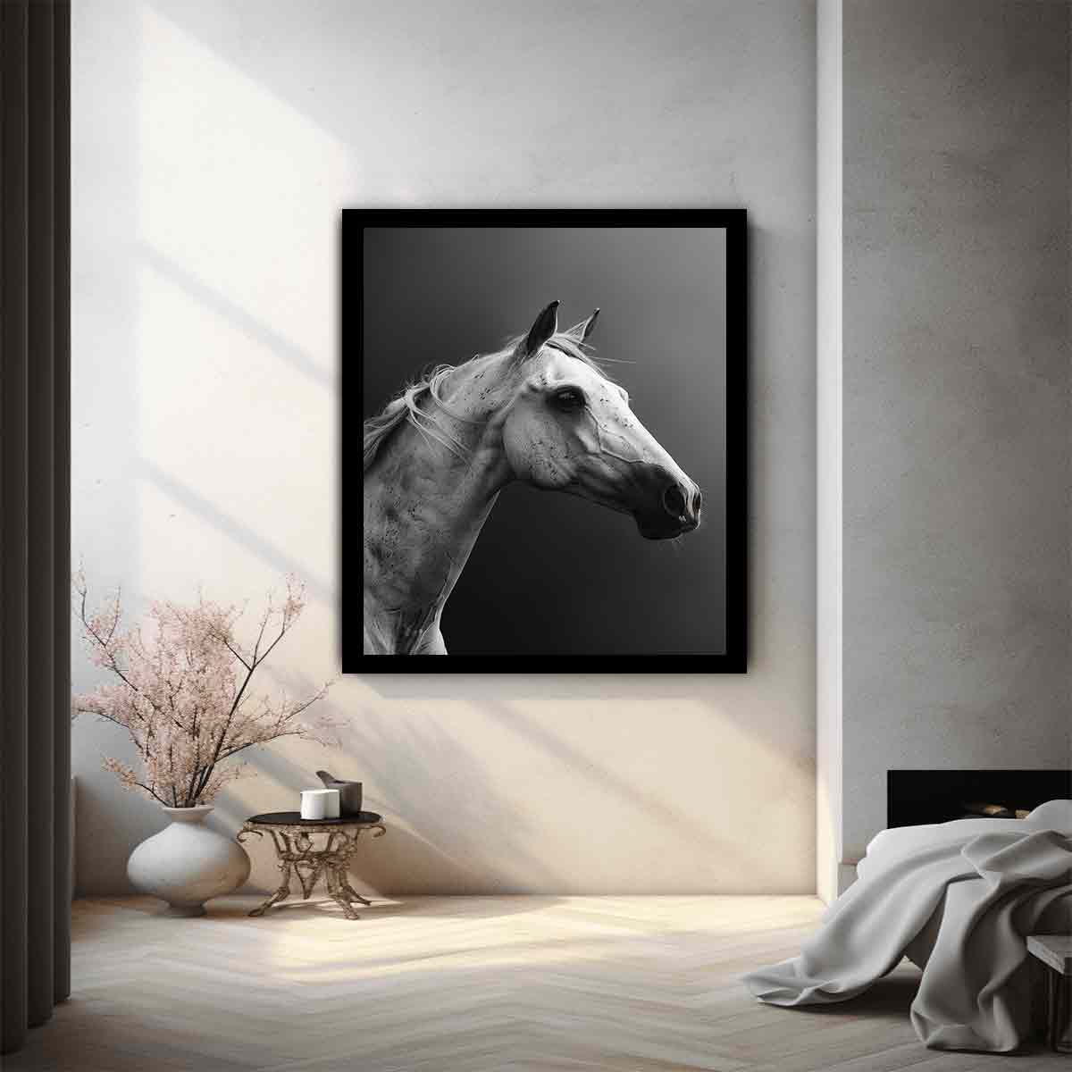 Horse Canvas Art Print Poster-1
