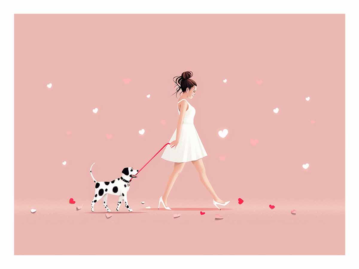 Love in the Air Canvas Art Print-0