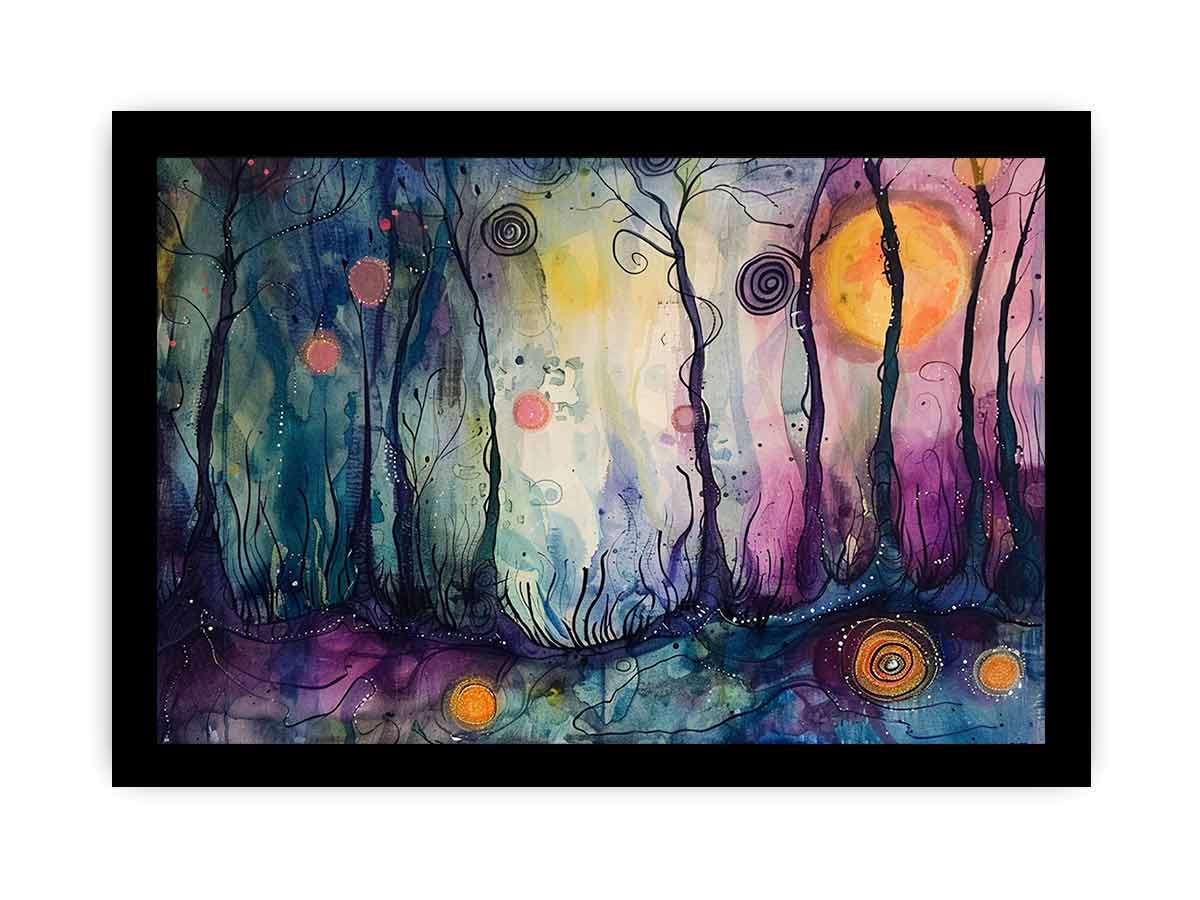 Whimsical Trees Canvas Art Print-7