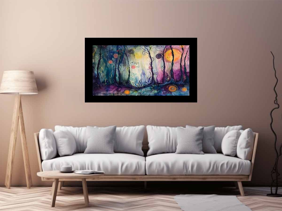 Whimsical Trees Canvas Art Print-2