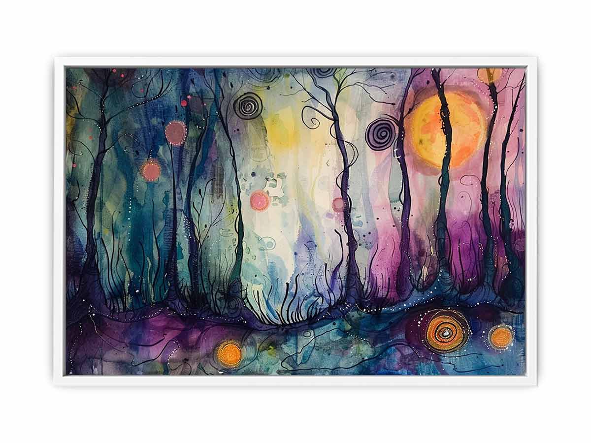 Whimsical Trees Canvas Art Print-5