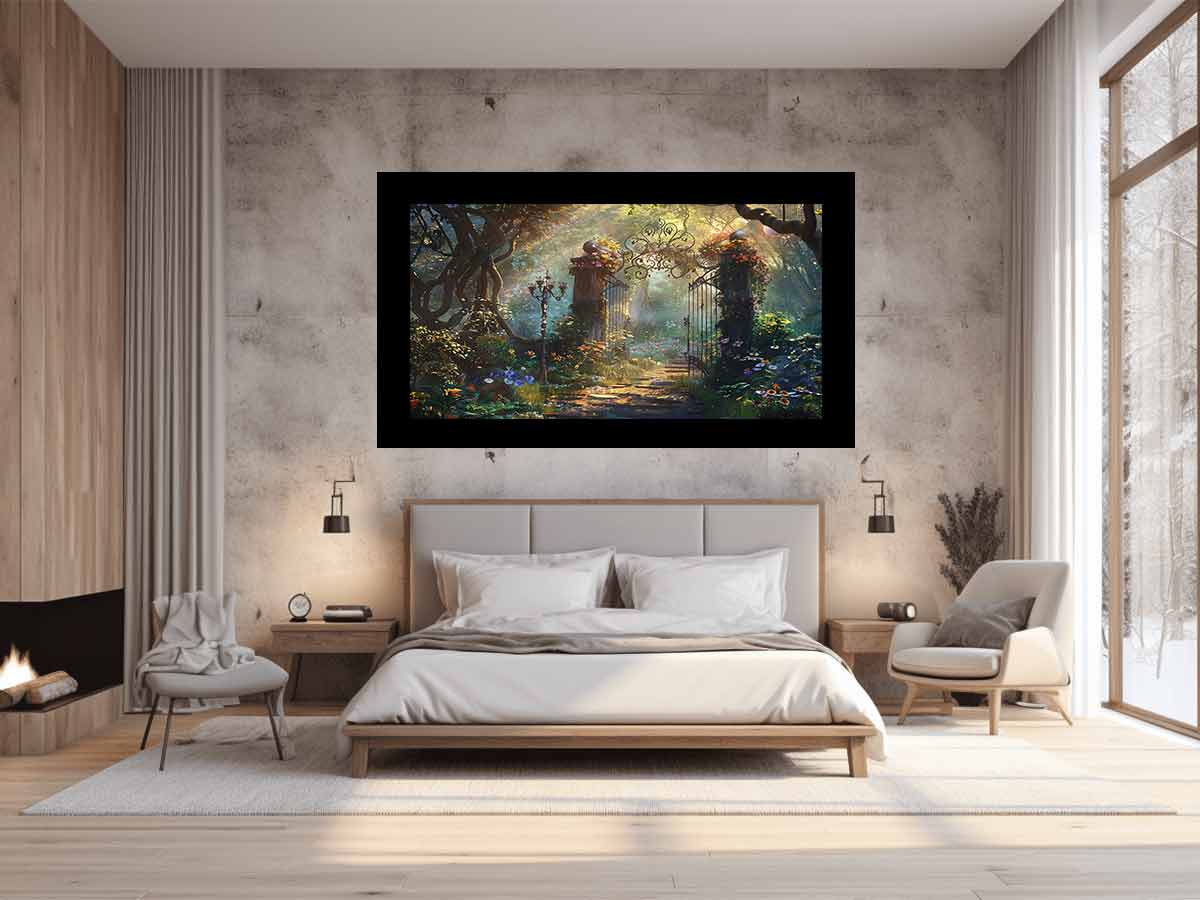 Garden Gate Forest  Canvas Art Print-1