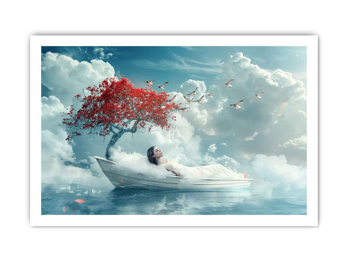 Dream Sleep  Fantasy Canvas Art Print-8
