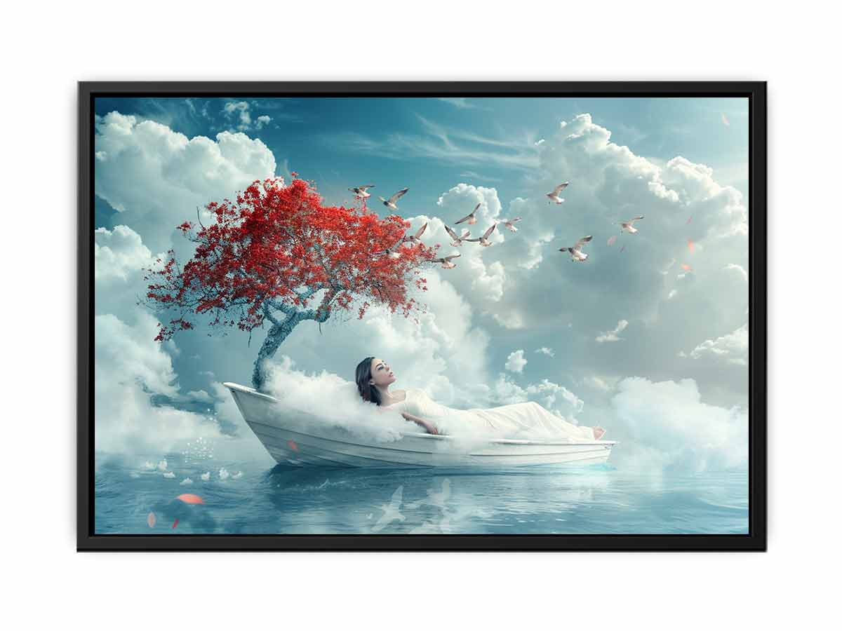 Dream Sleep  Fantasy Canvas Art Print-4