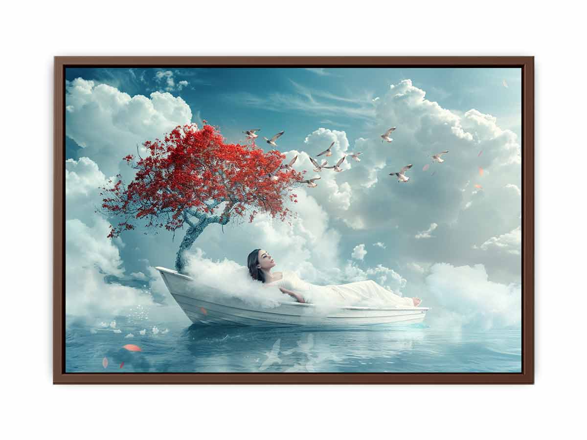 Dream Sleep  Fantasy Canvas Art Print-6