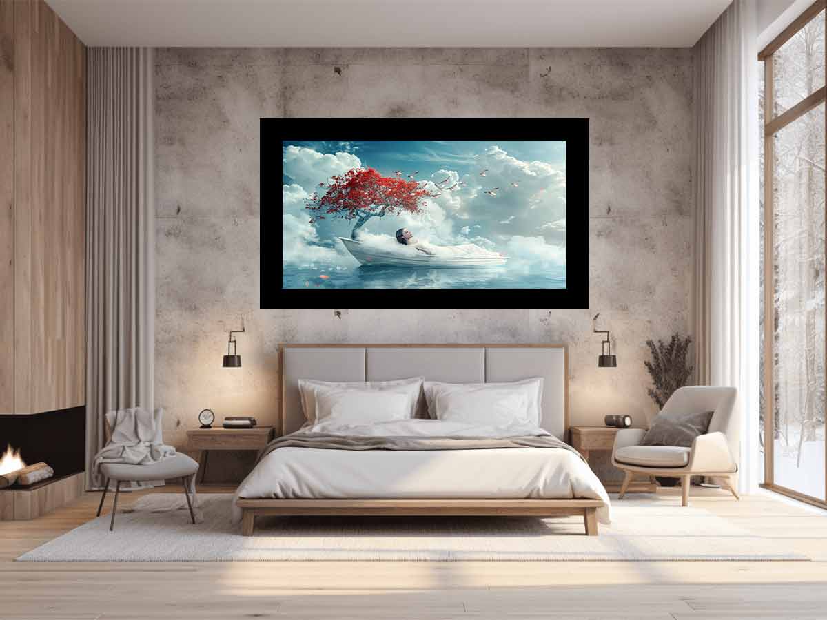 Dream Sleep  Fantasy Canvas Art Print-1