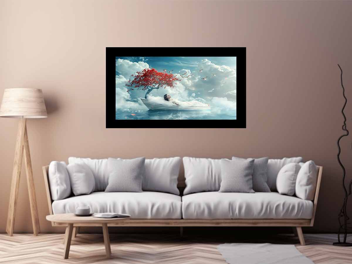 Dream Sleep  Fantasy Canvas Art Print-2
