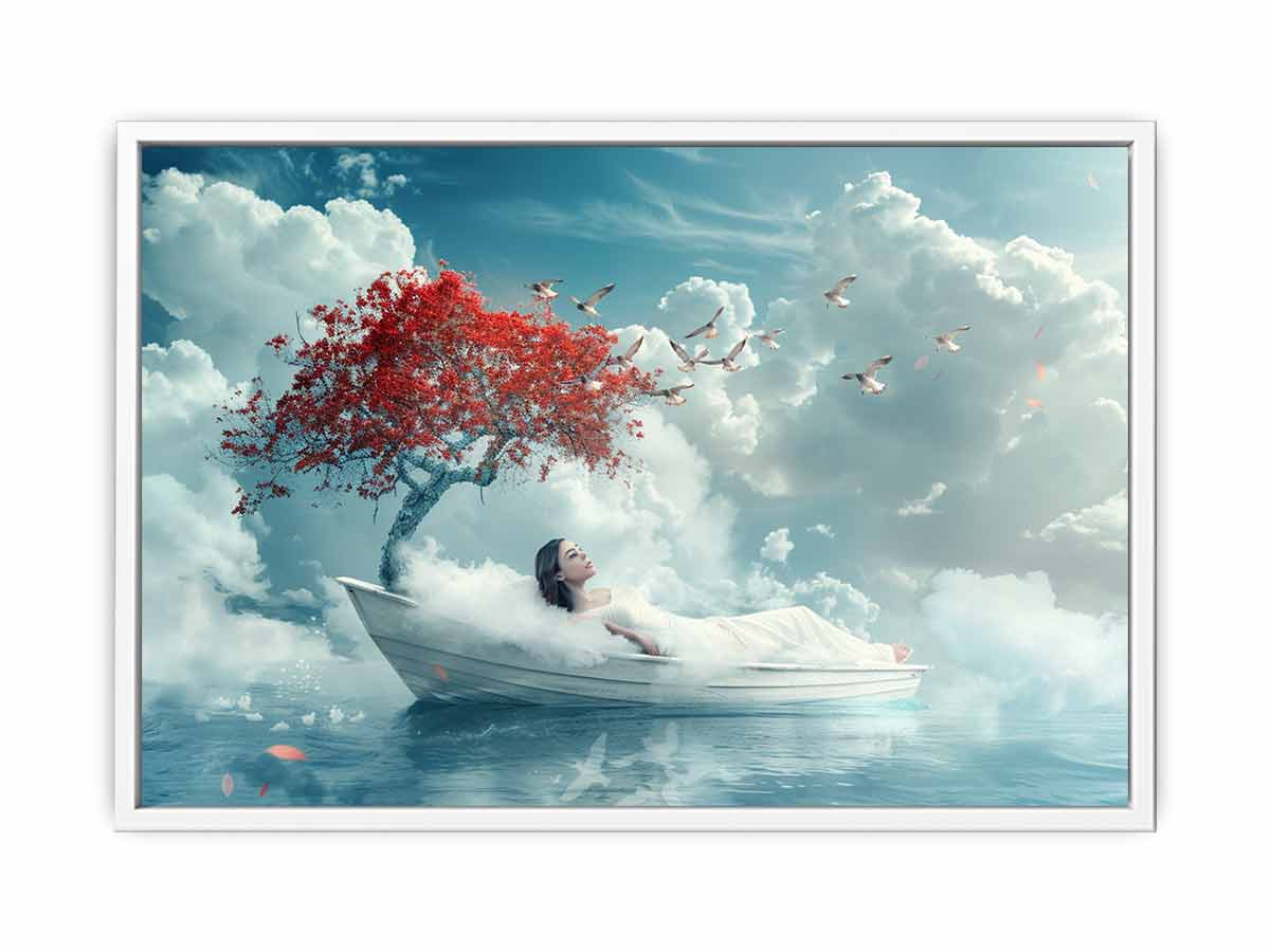 Dream Sleep  Fantasy Canvas Art Print-5