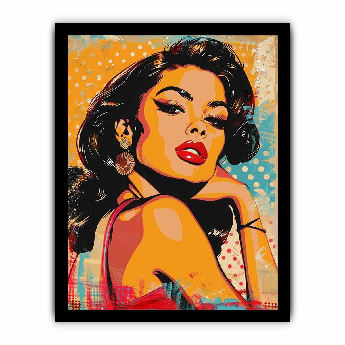 Sexy Lady Canvas Art Print-7