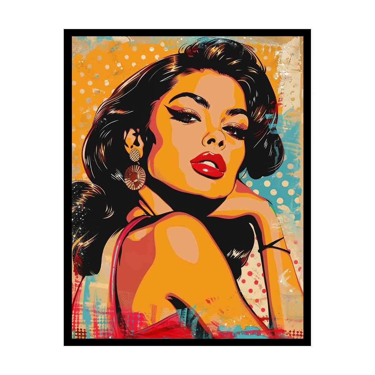 Sexy Lady Canvas Art Print-4