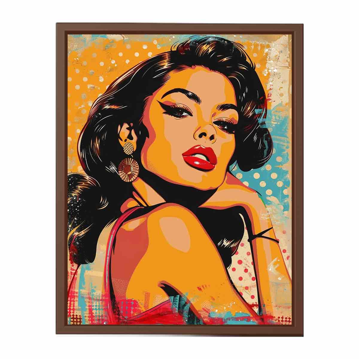 Sexy Lady Canvas Art Print-6