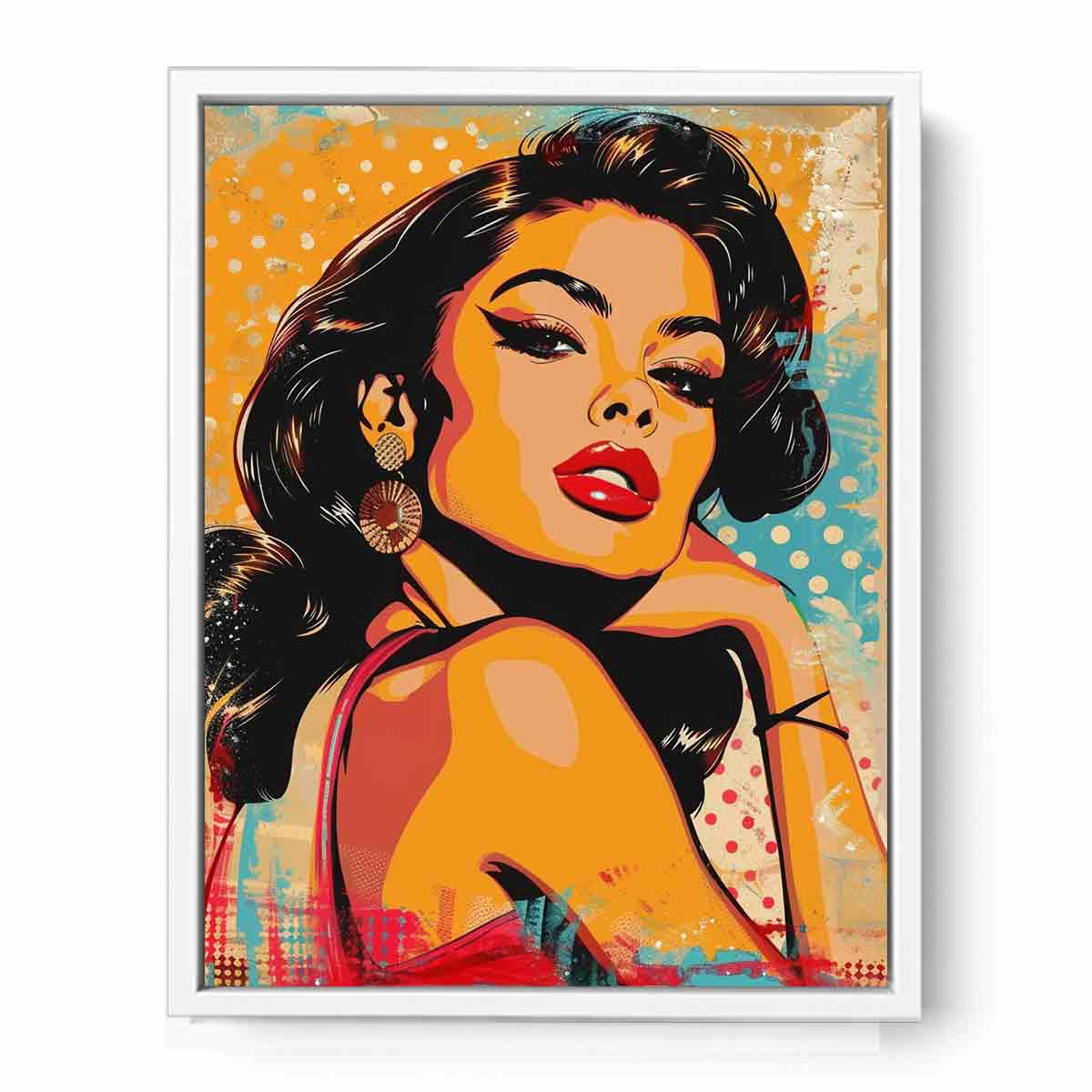 Sexy Lady Canvas Art Print-5