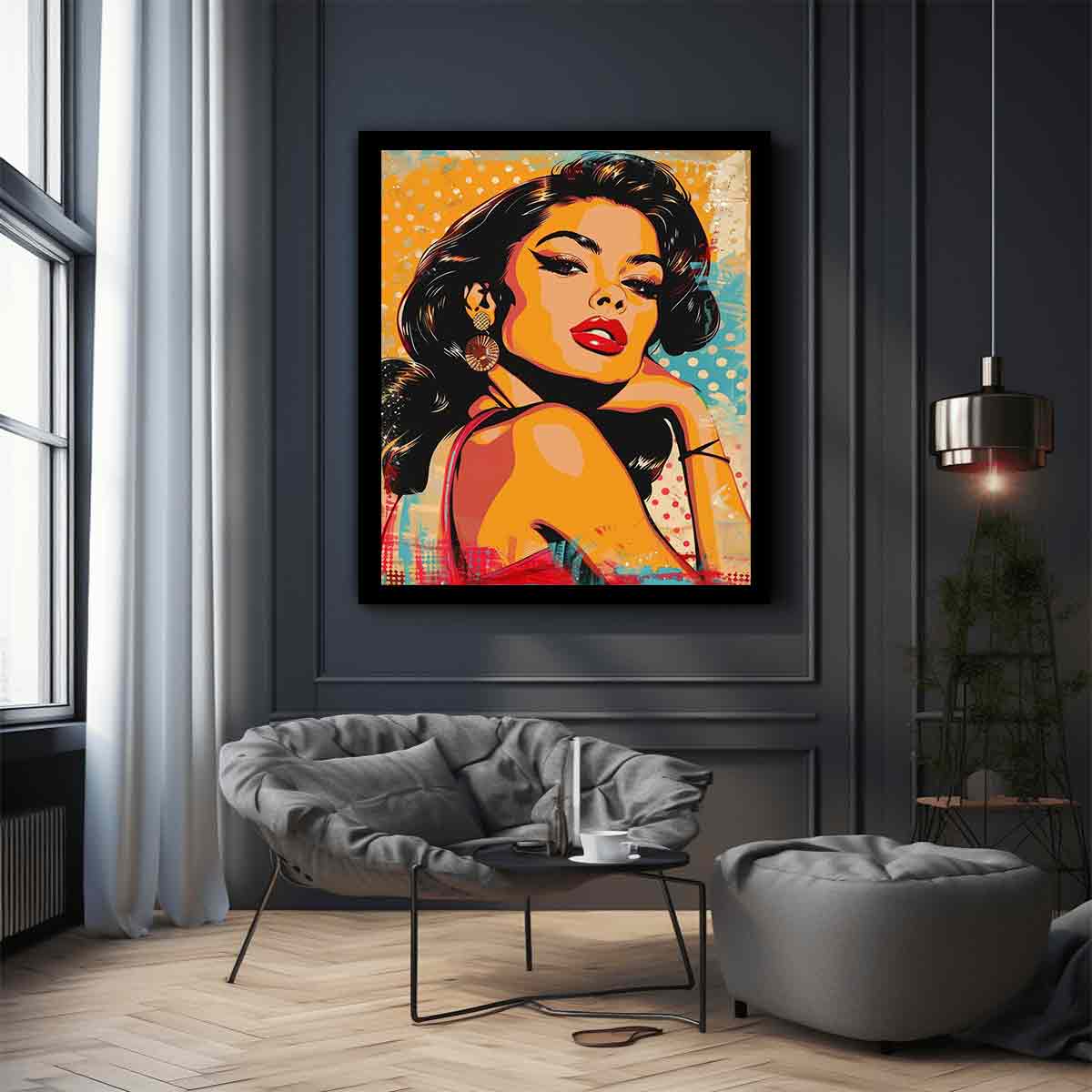 Sexy Lady Canvas Art Print-2