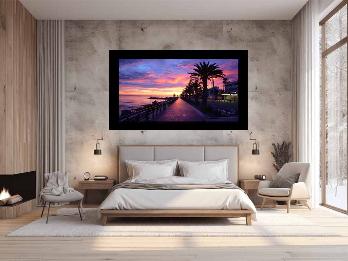 Pink  Beach  Canvas Art Print-1