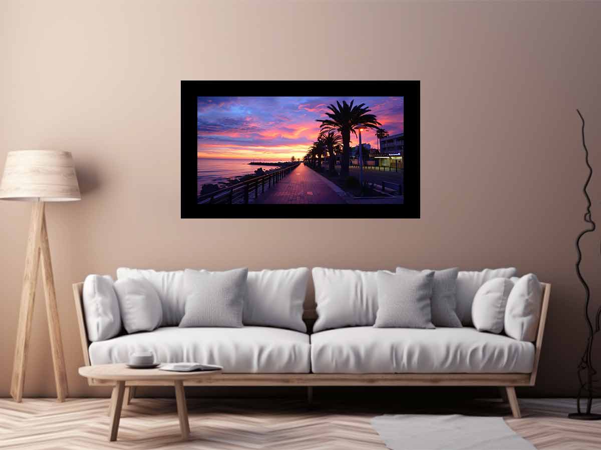 Pink  Beach  Canvas Art Print-2