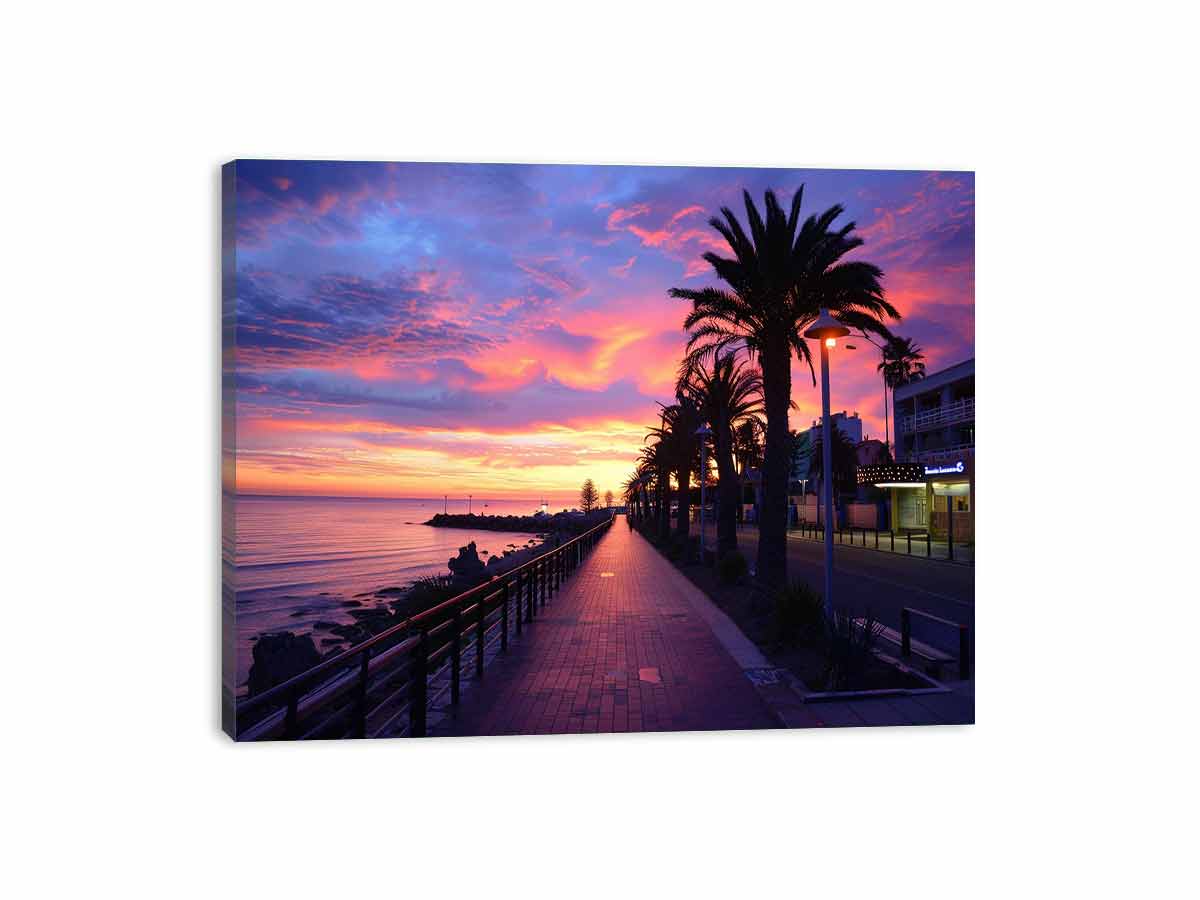 Pink  Beach  Canvas Art Print-3