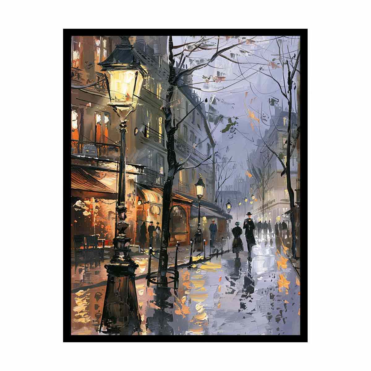 Street Walk  Canvas Art Print-4