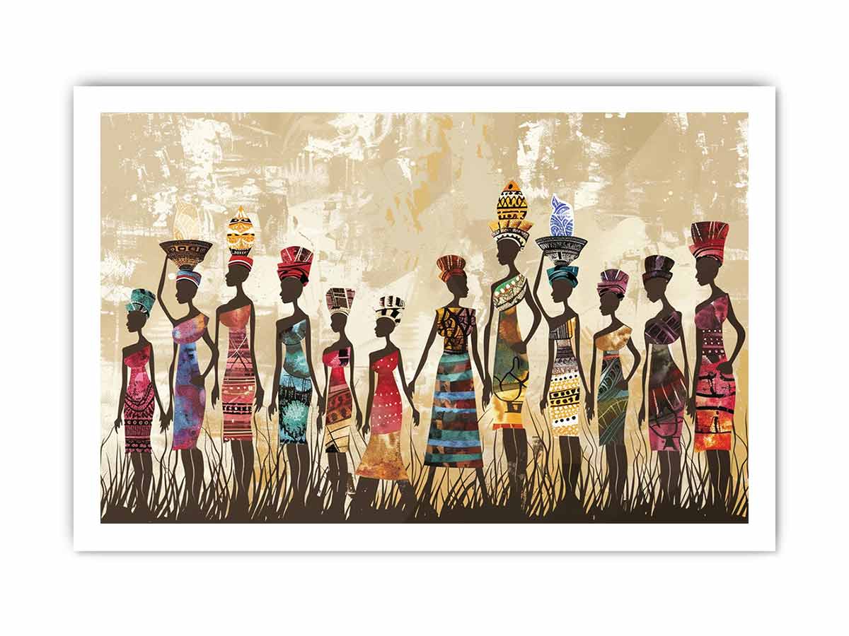 African tribe  Canvas Art Print-8