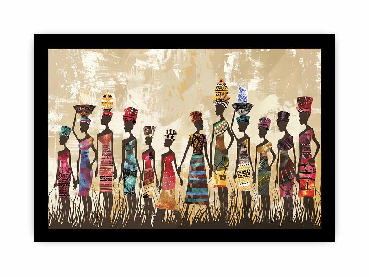 African tribe  Canvas Art Print-7