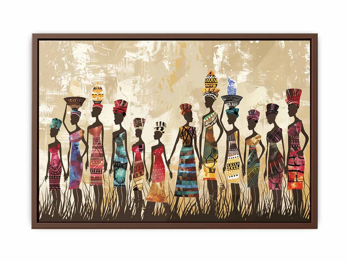 African tribe  Canvas Art Print-6