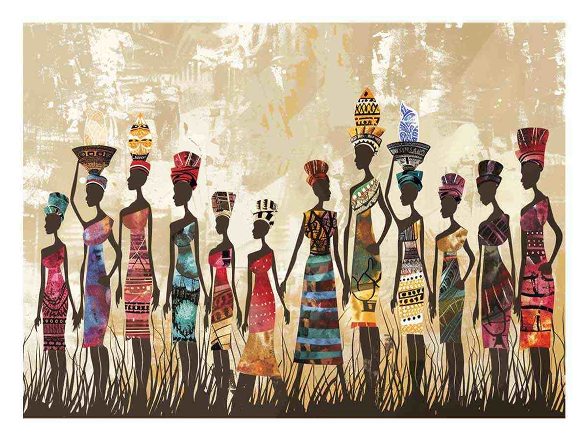 African tribe  Canvas Art Print-0