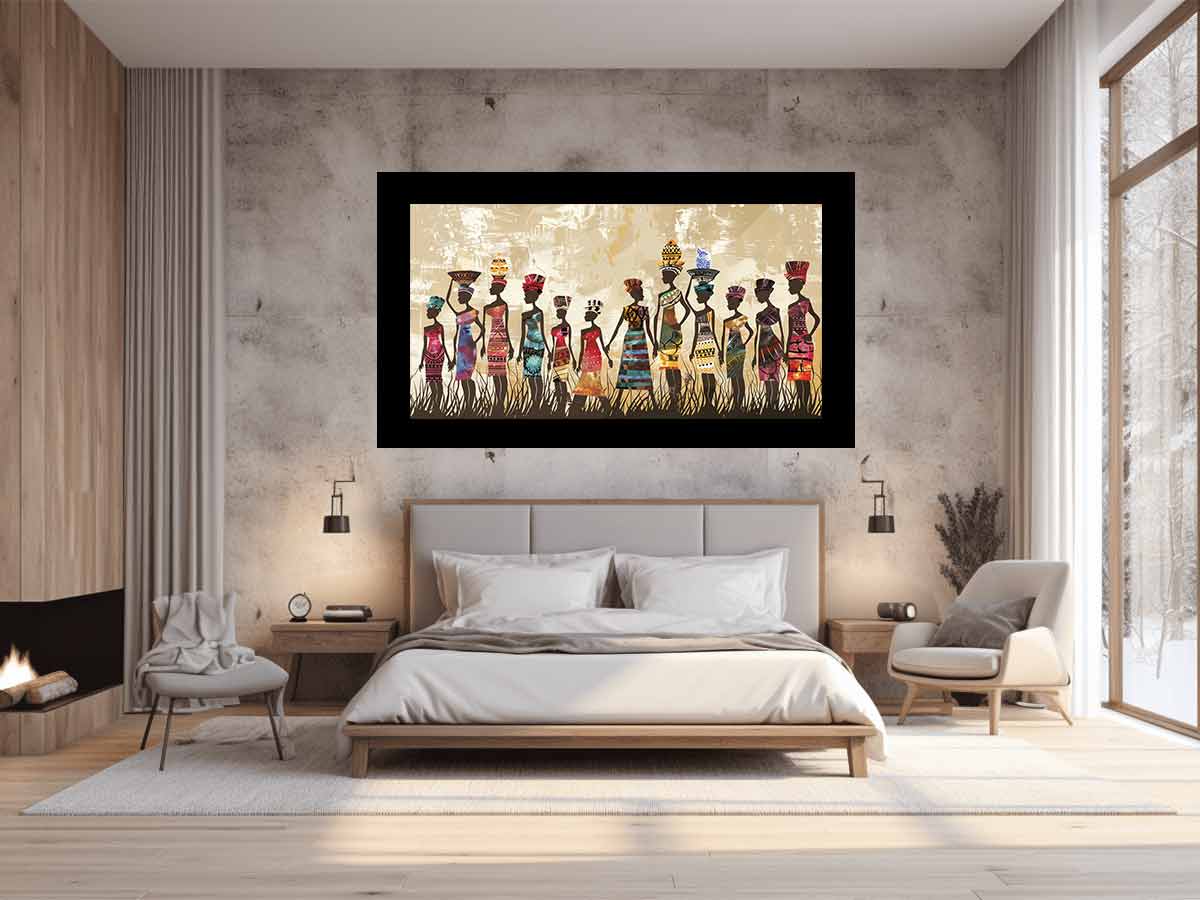 African tribe  Canvas Art Print-1
