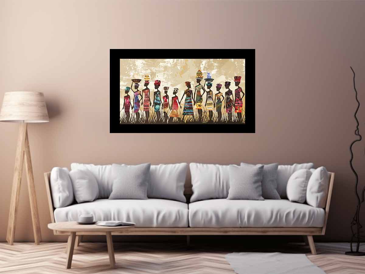African tribe  Canvas Art Print-2