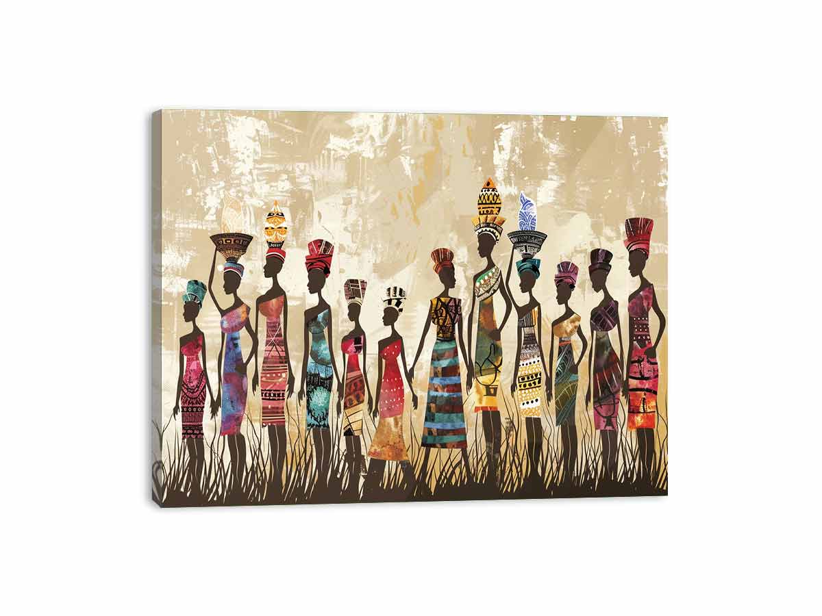 African tribe  Canvas Art Print-3