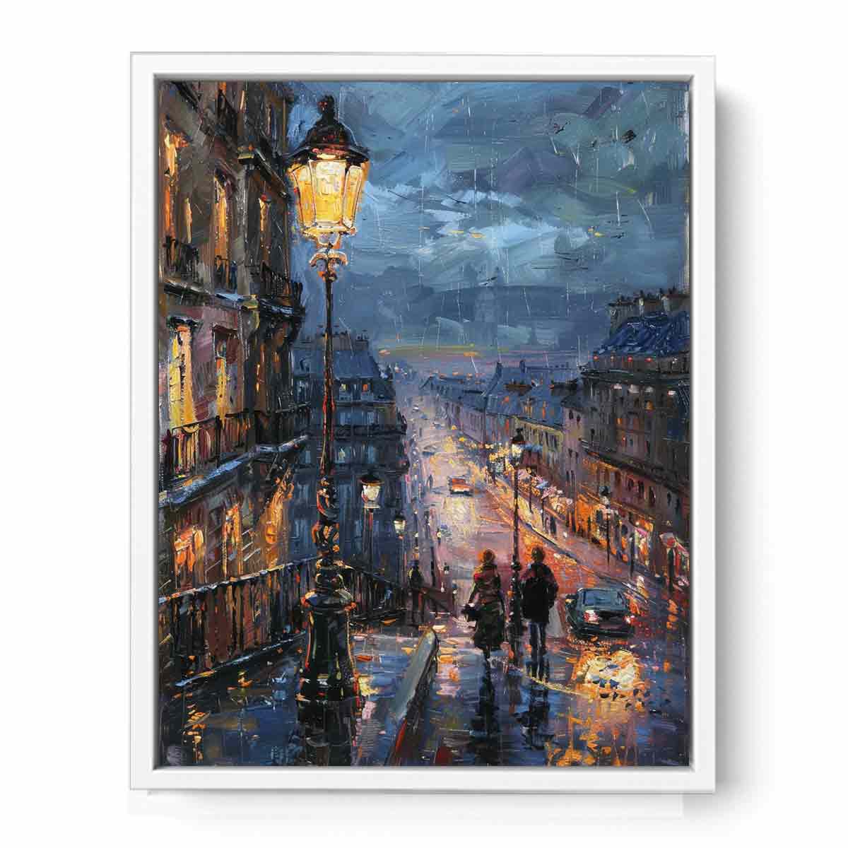 Paris Street Walk  Canvas Art Print-5