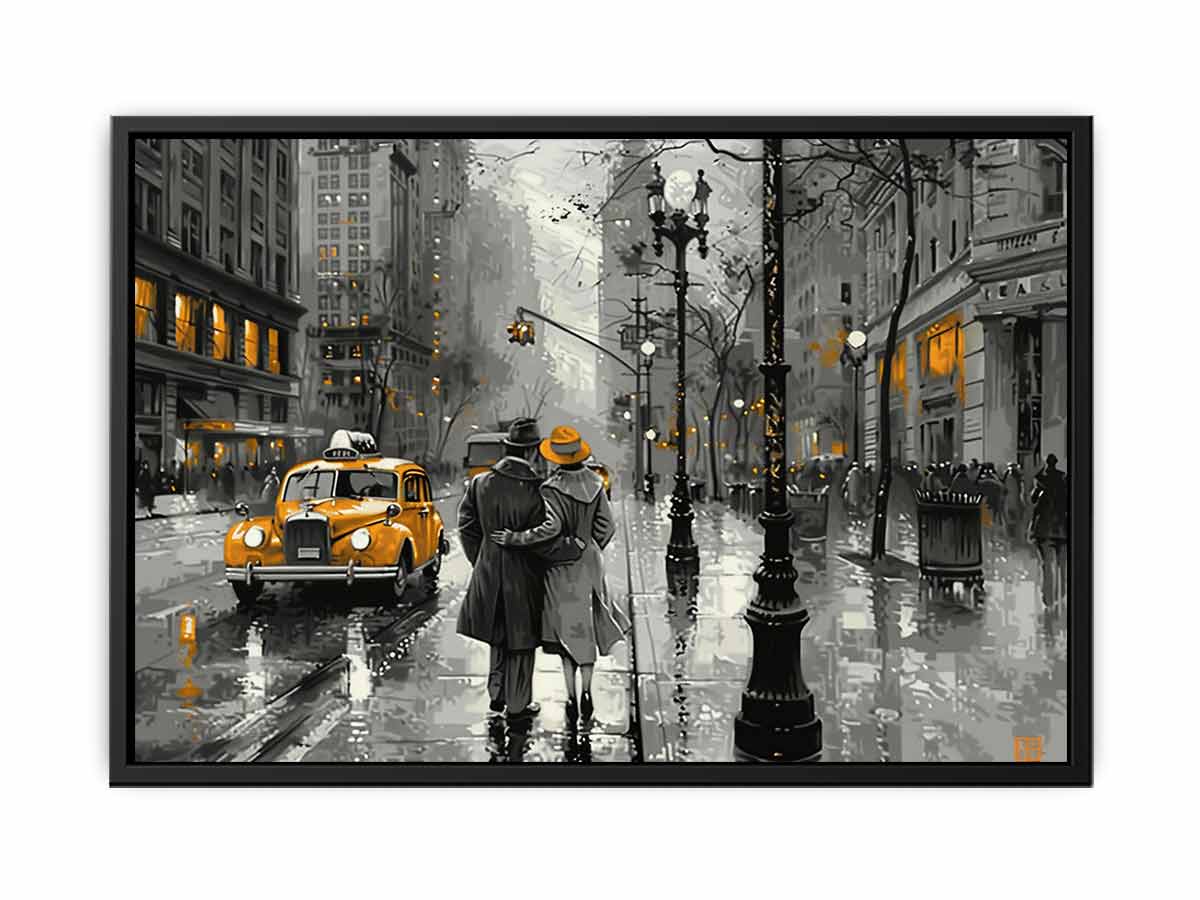 New York Street  Canvas painting Artwork-4