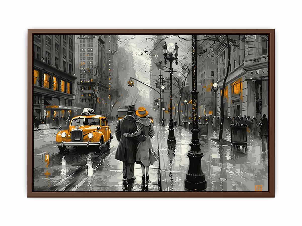 New York Street  Canvas painting Artwork-6