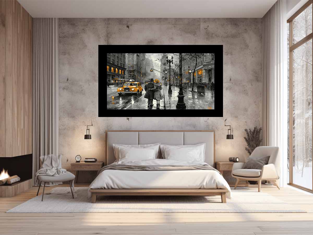 New York Street  Canvas painting Artwork-1