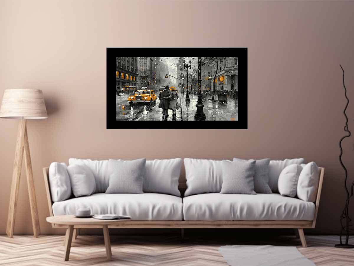 New York Street  Canvas painting Artwork-2