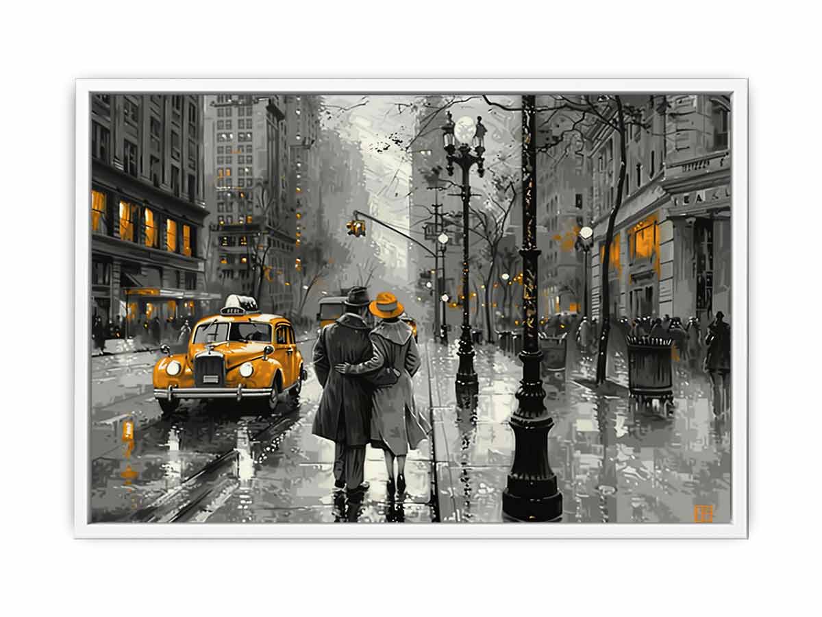 New York Street  Canvas painting Artwork-5